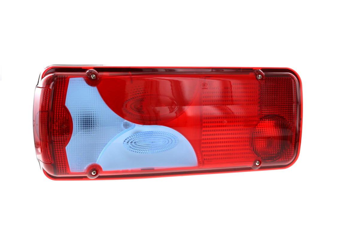 Rear lamp Left, License plate, AMP 1.5 side conn